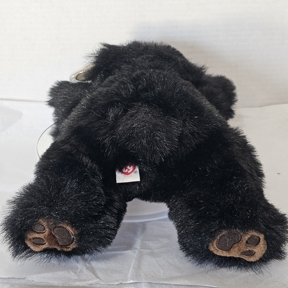 TY Baby Paws Brown Black Bear 12" Plush Stuffed Animal Vintage 👀 - Picture 9 of 15